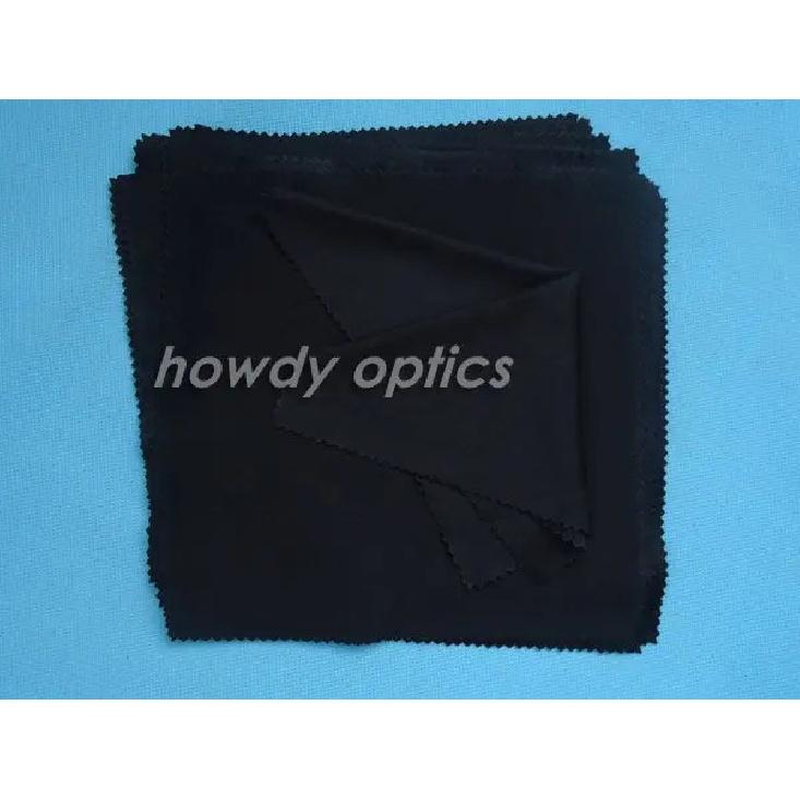 50pcs Black microfiber cleaning cloth 20x20cm eyewear cleaning cloth lens cloth