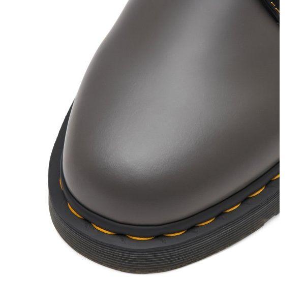 Dr. Martens 1461 Удобная повседневная обувь на плоской подошве из гладкой кожи Мужская обувь Серая Черная 27540003