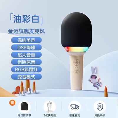 Jinyun L8 AI Беспроводной микрофон для караоке Штепсель CN (адаптер в комплекте)