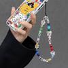 Новый цветной шнурок для телефона с бусинами, хрустальный DIY-подвеска для телефона, держатель для карт для камеры CCD