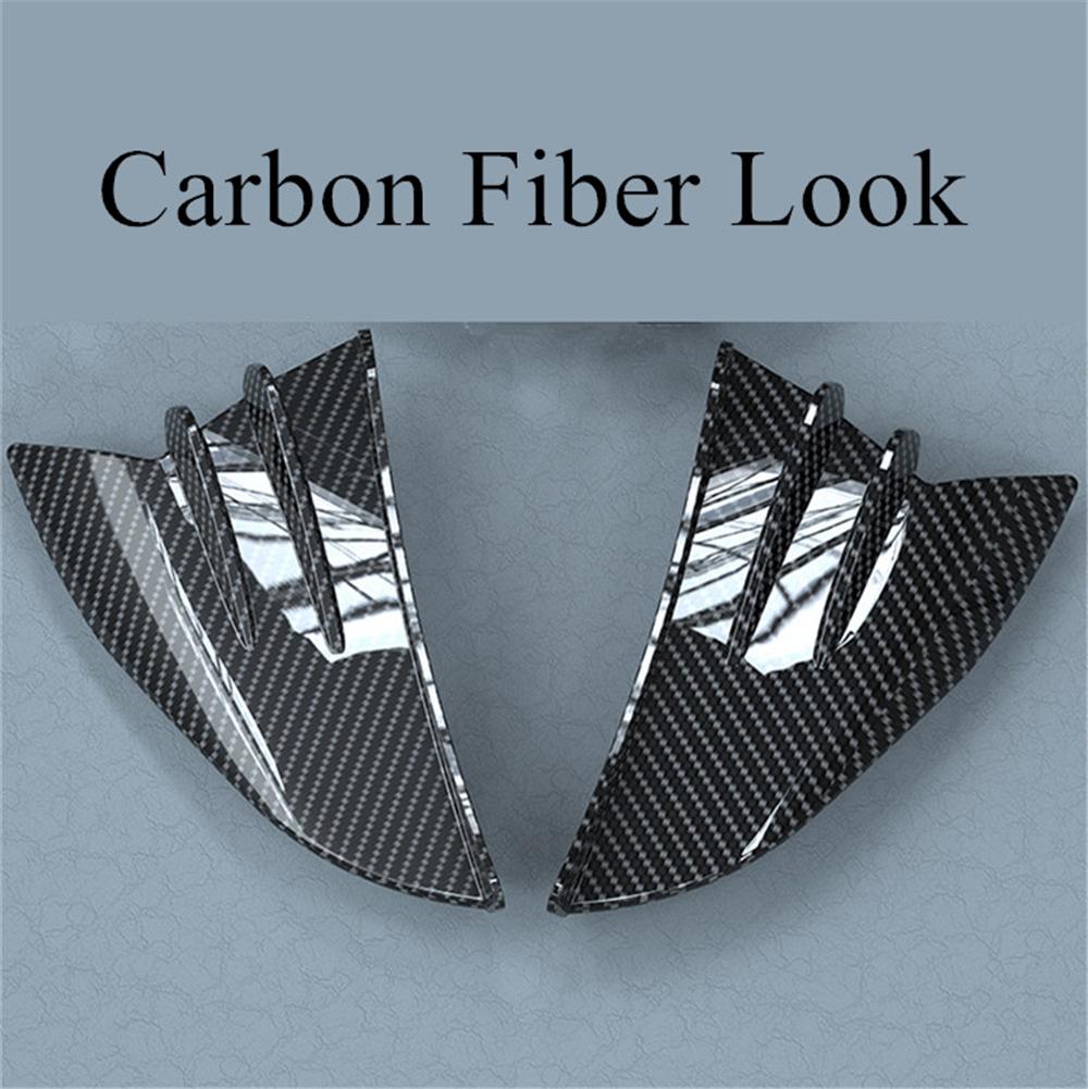 2 шт. глянцевый карбоновый внешний вид для мотоцикла, аэродинамический крылышко, боковой обтекатель, спойлер, крыло