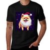 Christmas Pomeranian - Perfect For Animal Lovers T-Shirt Printed T Shirts for Man Cotton T Shirt Pack T-Shirt