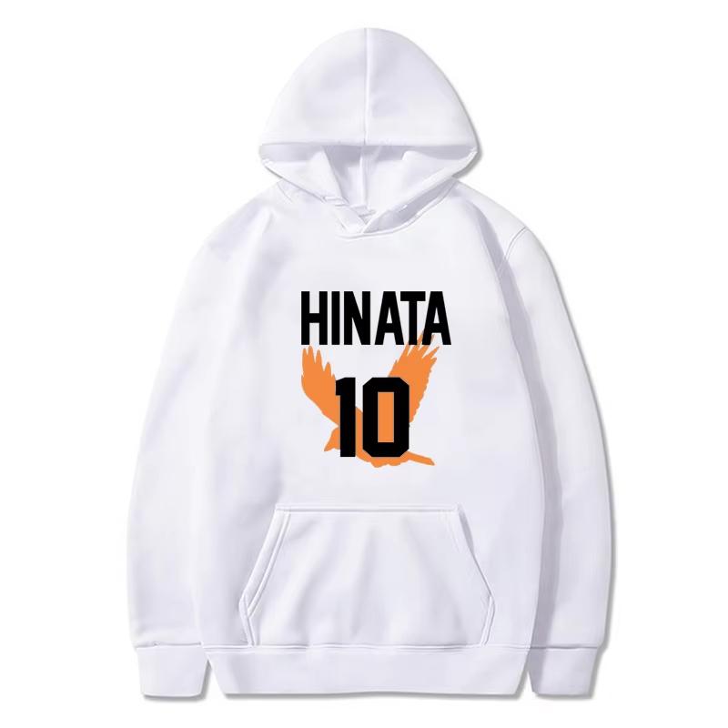 Одежда из аниме Haikyuu Хинаты Графический принт Худи Мужские Женские Свободные Повседневные Худи Удобная Толстовка Харадзюку Уличная одежда
