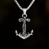 Классическая мода якорь браслет узор крест античный кулон ожерелье мужские аксессуары на шею
