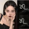 Creative Snake Hairpins for Woman Gold/Silver Color Metal Snake Hair Fringe Decoration Woman's Novelty Headwear