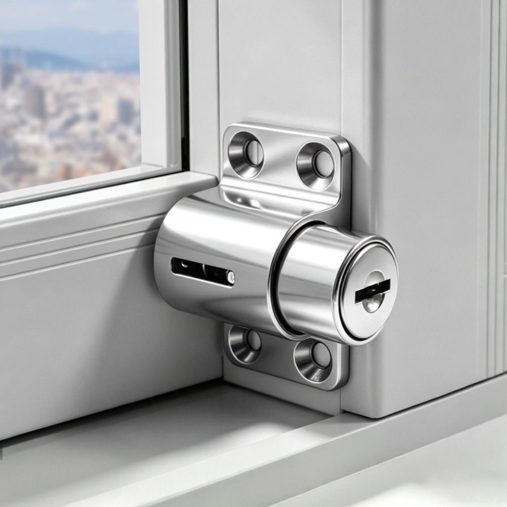 Aluminum Alloy Window Security Lock Fixed Buckle Child Safety Protection Lock Sliding Door