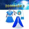 Детский костюм для косплея зомби, платье на Хэллоуин, плащ, парик, сумка, наряд для девочки, подарок