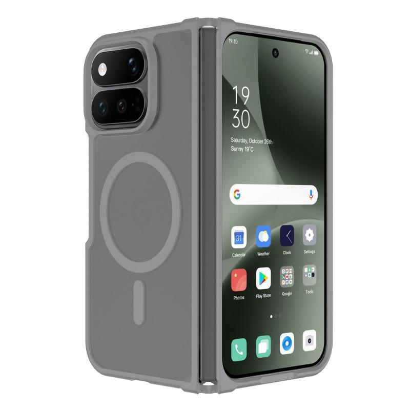 For Magsafe Translucent Case For Google Pixel 11 Pro Fold Magnetic Acrylic Shockproof Matte Anti-fall Cover For Pixel 11Pro Fold