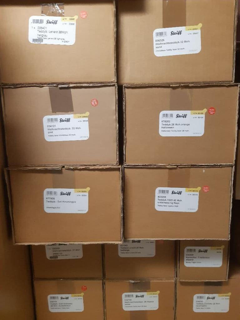 [Б/У] Мишка Тедди Steiff "Рождественский мишка 2017" прибл.. 32см