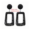 Square Long Hanging Earrings for Women Colorful Enamel Geometric Statement Dangle Earrings Girls Drop Earrings pendientes
