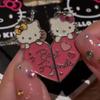 Best Friends Sweet Sanrio Hello Kitty Couple Pendant Necklace 2 Pcs/ Set Chain Choker Bff Good Friendship Jewelry Gift