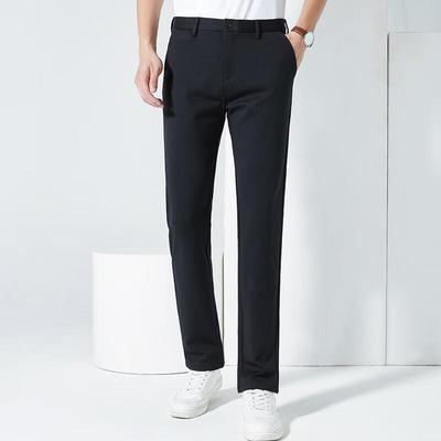 Fengxun Мужские утепленные брюки прямого кроя в стиле business casual