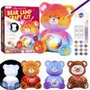 Draw-able bear lamp drawing craft kit handmade summer vacation independent study experiment elementary school students girls boys gift.