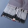 20-Piece Eye Brush Set: Eyeshadow & Foundation Brushes with 22 Colors