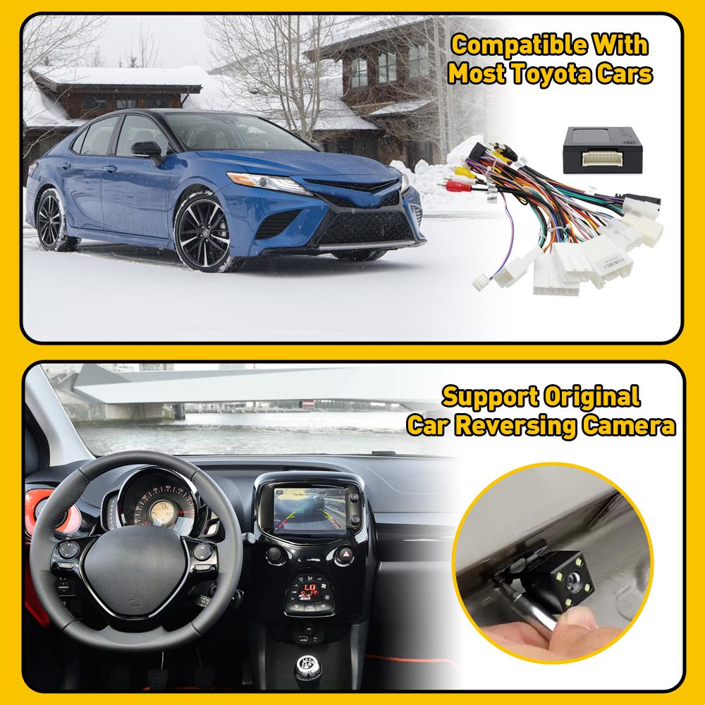 For Toyota AMP Car Stereo Radio Power Harness Cable Wire Adapter Kit JBL AMP Car Android Player Radio Adapter Power Connector