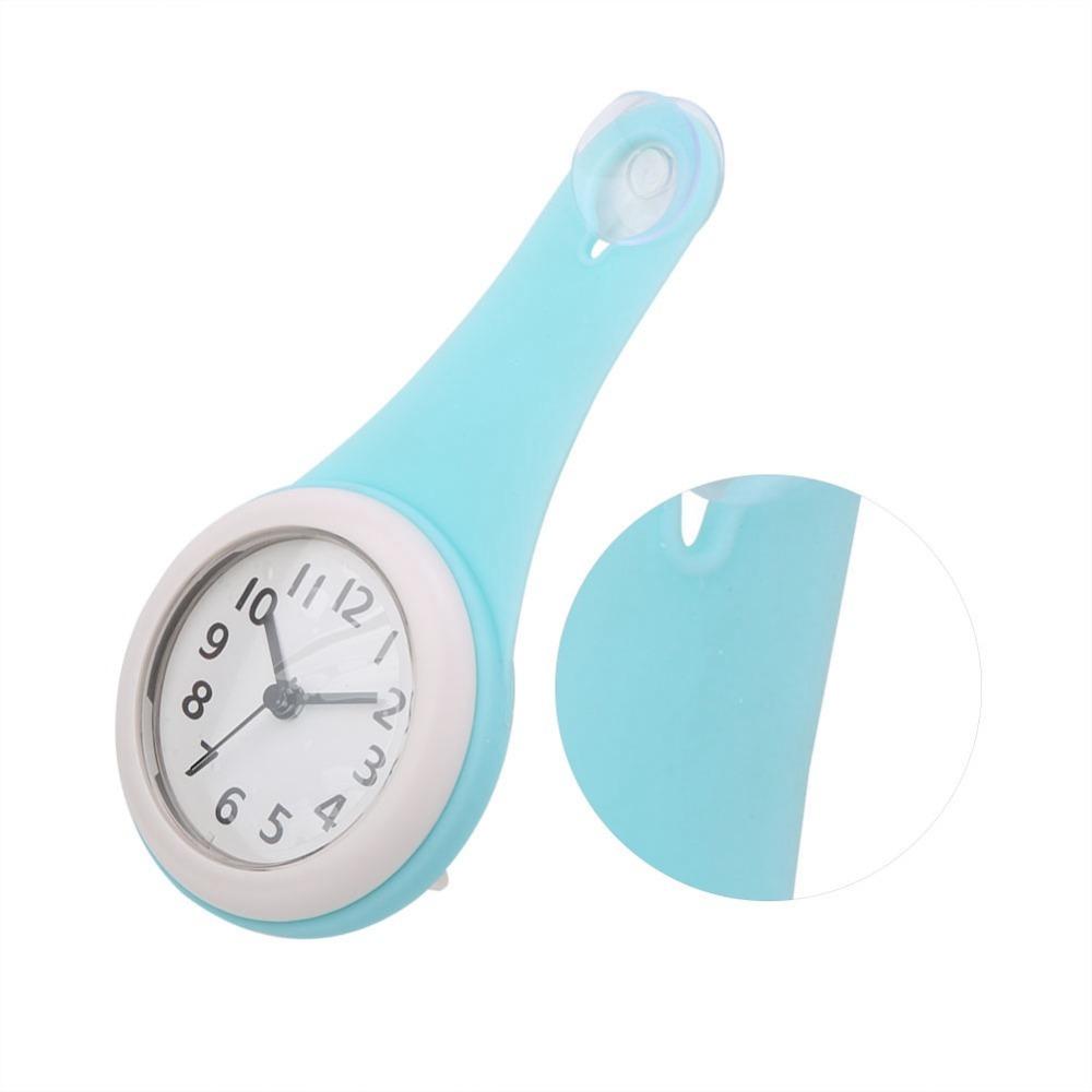 White Pink Blue Shower Clock Plastic Anti-Fog Clock Hanging Bathroom Clock Bathroom Kitchen Shower