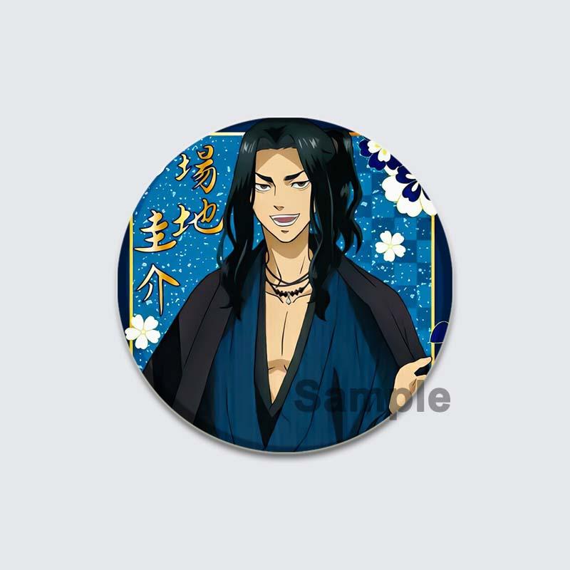 32/44/58mm Tokyo Revengers Brooch On Backpack Handmade Round Badges Anime Icon Badges for Clothes Hat Gifts Lapel Pins Accessories