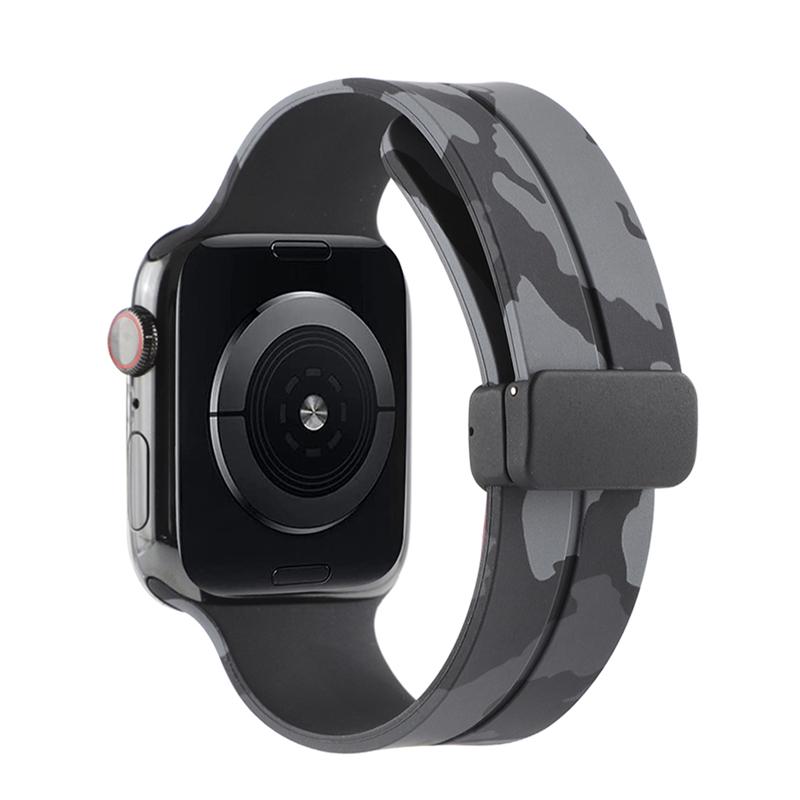 Силиконовый ремешок для Apple Watch, магнитный спортивный браслет, ремешок для часов для IWatch Series 1 2 3 5 6 Se 7 8 Ultra38mm 40mm 41mm 42mm 44mm 45mm 49mm