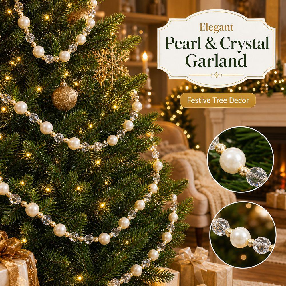 Acrylic Bead Garland Pearl Bead Garland Decorative Bead Chain Tree Bead Garland Holiday Home Decor