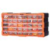 VEVOR 40-Drawer Storage Organizer, Plastic, Drawer Storage Cabinet for Garage Organization, Stackable Small Parts Organizer, Wall-Mounted Toolbox