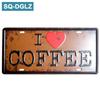 [SQ-DGLZ] Hot Coffee License Plate Store Bar Wall Decoration Tin Sign Vintage Metal Sign Home Decor Painting Plaques Art Poster