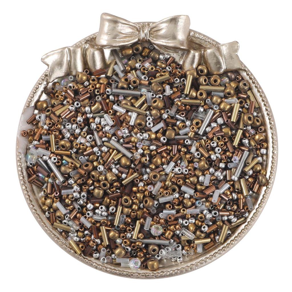 15000pcs Mixed Shapes Sizes Glass Seed Beads Multi Colors Round Bugle Glass Bead For DIY Jewellery Craf Making Garment Beading Embroidery Accessories