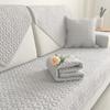 Pure Cotton Sofa Cushion for All Seasons, Cotton Fabric Non-slip Cushion Cover, Simple Sofa Cover, Towel Seat Cushion