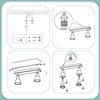 Spot de plafond - NETTLIFE - Spot plafond noir Nettlife - 2 x GU10 - Aluminium - Tête pivotante