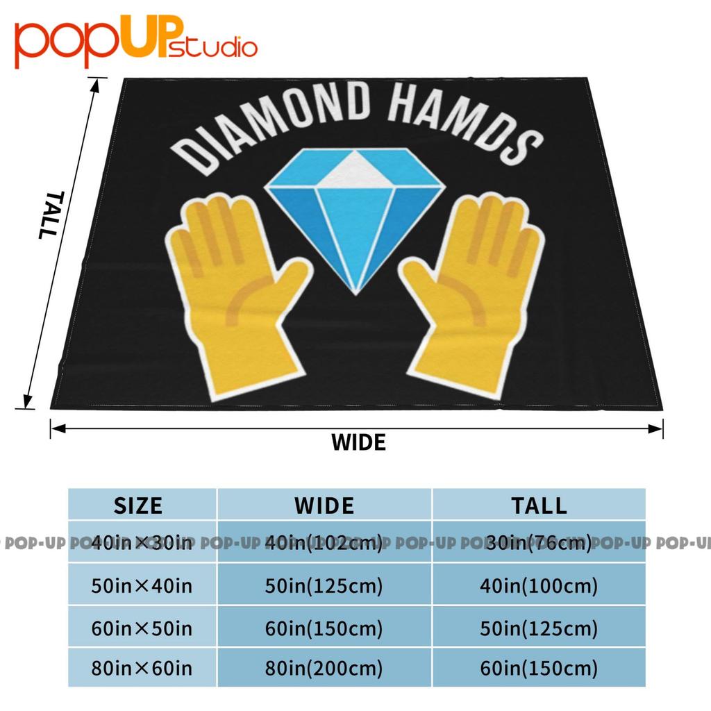 Diamond Hands Ultra-Soft Blanket Quilt Winter Sofa Cover Bed Covers