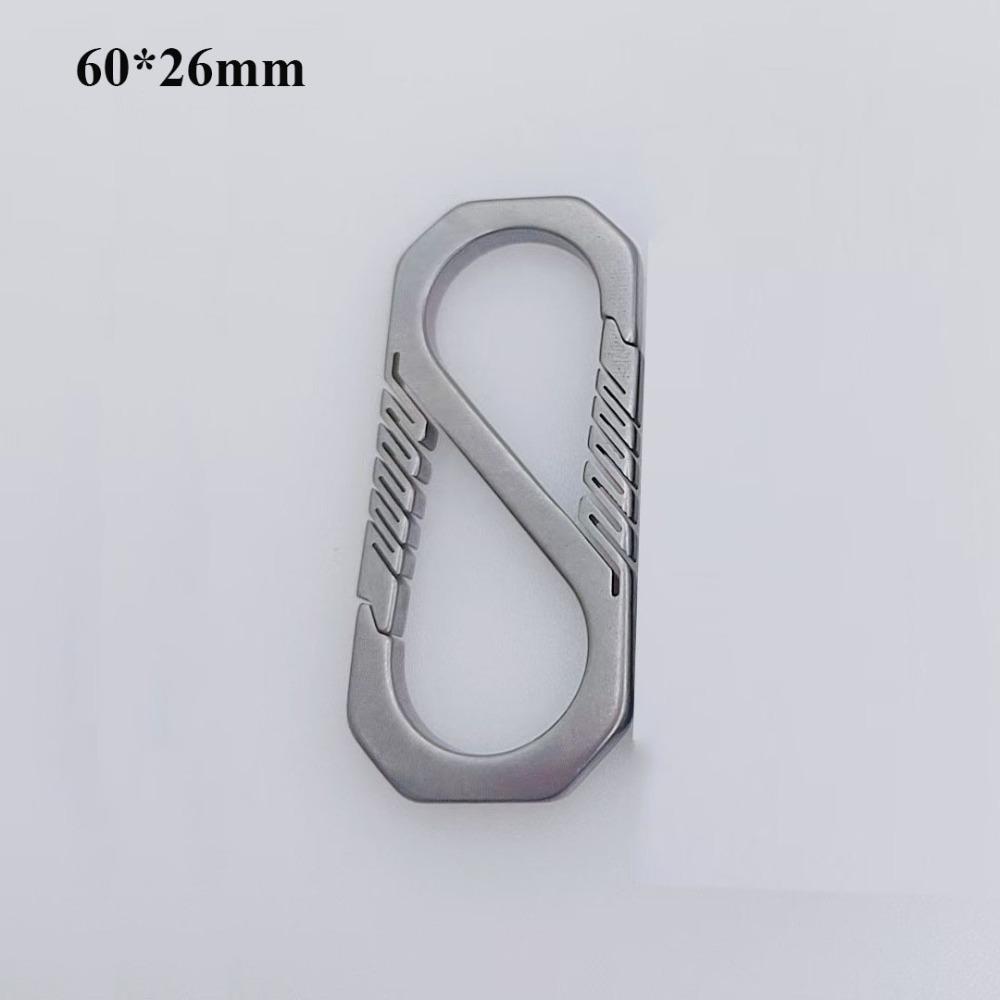 Super Lightweight Titanium Key Rings Portable Keychains Buckle Pendant  Outdoor Tool
