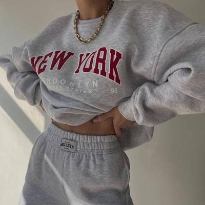 Женский повседневный модный свитер с длинным рукавом и брючным костюмом