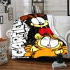 1 шт. Фланелевое покрывало с героями Garfield, HD-печать, легкое, мягкое, теплое, всесезонное, для дивана, кровати, путешествий, кемпинга, можно стирать в машине