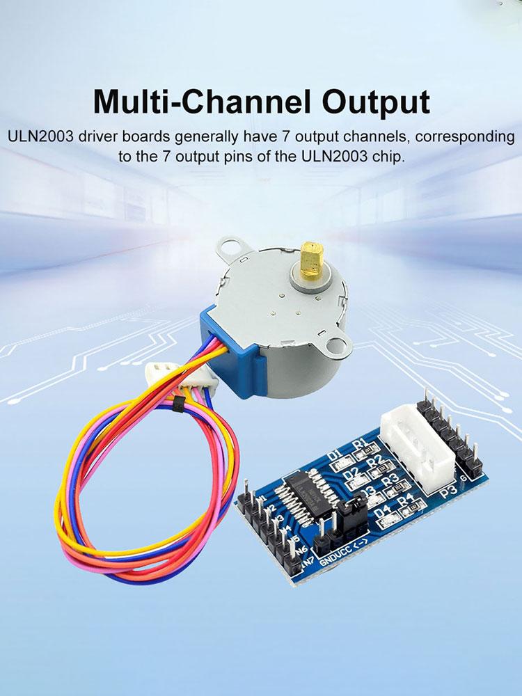 Плата драйвера шагового двигателя 5 В с многоканальным выходом 28BYJ-48 ULN2003, 4-фазная плата контроллера драйвера, электронные компоненты