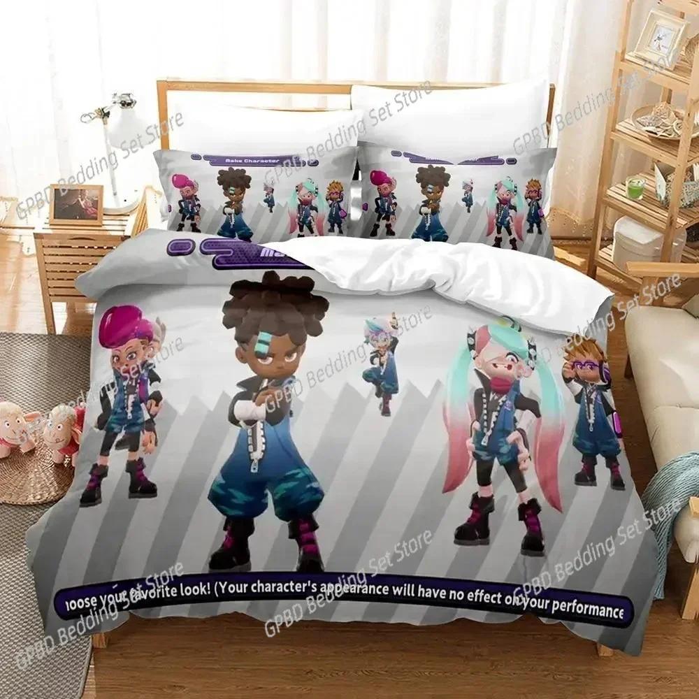 Luxury New 3D Print Game Ninjala Bedding Set Single Twin Double Queen King Cal King Size Bed Linen Set