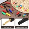 uxcell 20pcs 2mm Banana Plugs 10A Speaker Wire Cable Plug Connectors Banana Jack Connectors for Speaker Wire Audio Cables Black Red