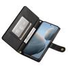 DF-011 For Xiaomi Poco X6 Pro 5G/Redmi K70E 5G Leather Case Zipper Wallet Multiple Card Slots