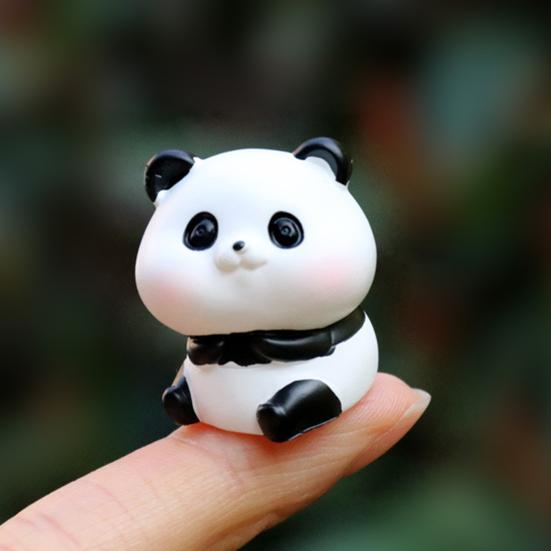 Tiny Resin Animals Figurine Mini Tiger Cat Bunny Cow Miniature Statue for Dollhouse Fairy Garden Terrariums Plant Pot Ornaments Cake Topper