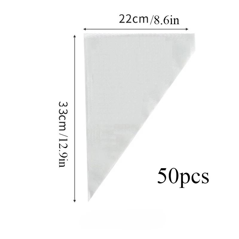 50 шт. Толстые одноразовые кондитерские мешки DIY Мешок для крема для украшения торта для помадки, глазури, кексов, печенья, товары для выпечки