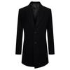 Baoxiniao Men's Business Formal Peak Lapel Wool Blend Overcoat