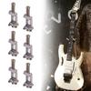 Винтажный набор Strato Steel из 6 седел для бриджа Tremolo для электрогитары, хром 10,5 мм