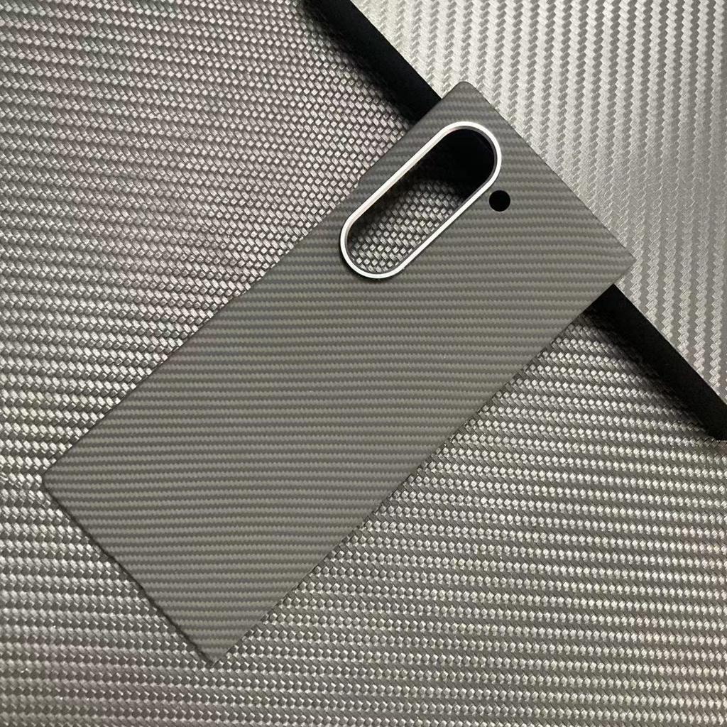 Новый Кевлар Подходит для Samsung Zfold6 Ультратонкий Чехол для Мобильного Телефона Материал Арамидное Волокно Жесткий Чехол Волнистый Узор