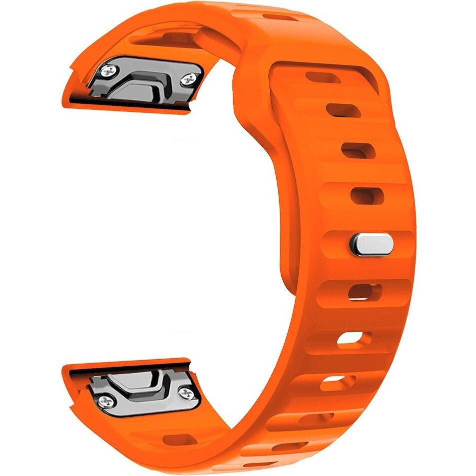 QuickFit Silicone Strap for Garmin Fenix 26mm, Orange