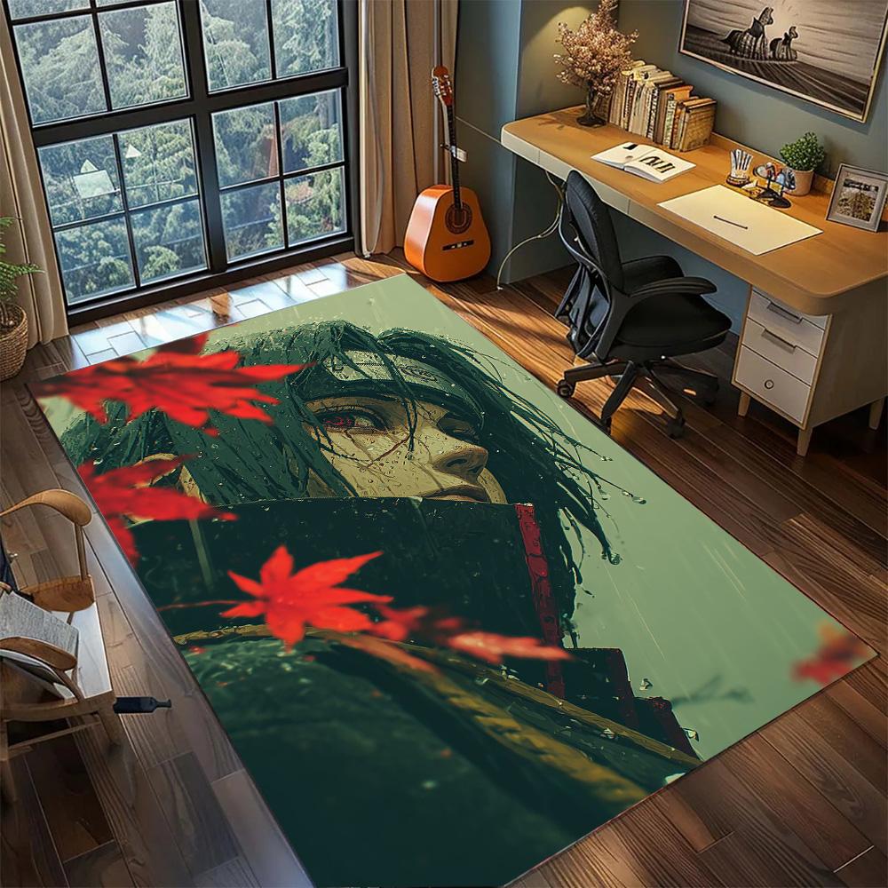 Itachi Uchiha Non Slip Decorative Rug Carpet, Washable Large Area Floor Mat Gamer Room Bedroom Home.-TING