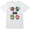 Super Mario Unisex Adult Circle T-Shirt