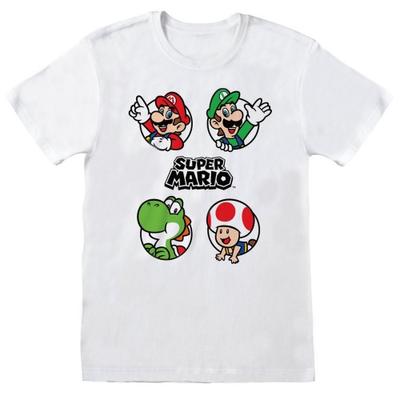 Super Mario Футболка с круглым вырезом для взрослых унисекс