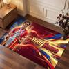 Lamine Yamal Custom Crystal Velvet Rug, Personalized Name Text Print, Football Logo Soft Non‑Slip Floor Mat Home Decor Gift