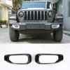 Накладка на противотуманную фару из углеродного волокна для Jeep Wrangler JL 2018-2019 (1 пара)