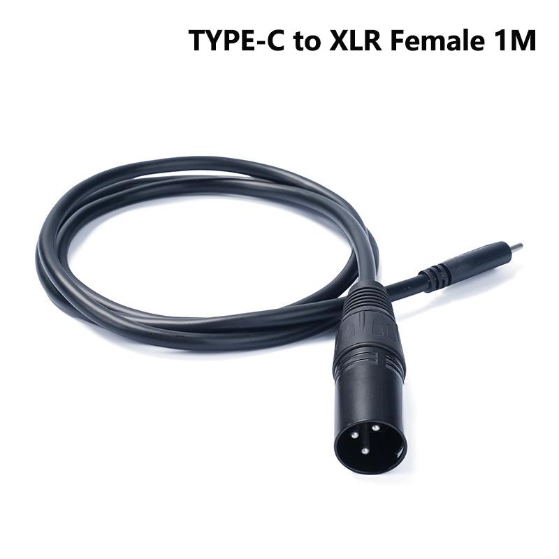 Тип C к XLR Мужской / Женский аудиокабель для микрофона, микшерного пульта, усилителей, микшерных колонок, ноутбуков и телефонов iPad