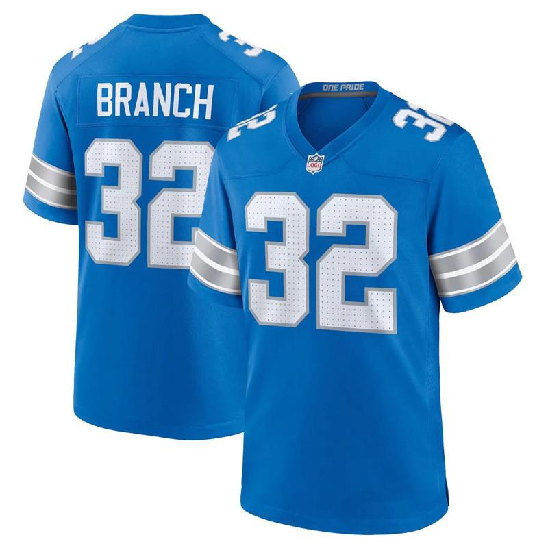NFL Detroit Lions 14 ST Brown 97 Hutchinson Embroidered Jersey Sports Fan Game