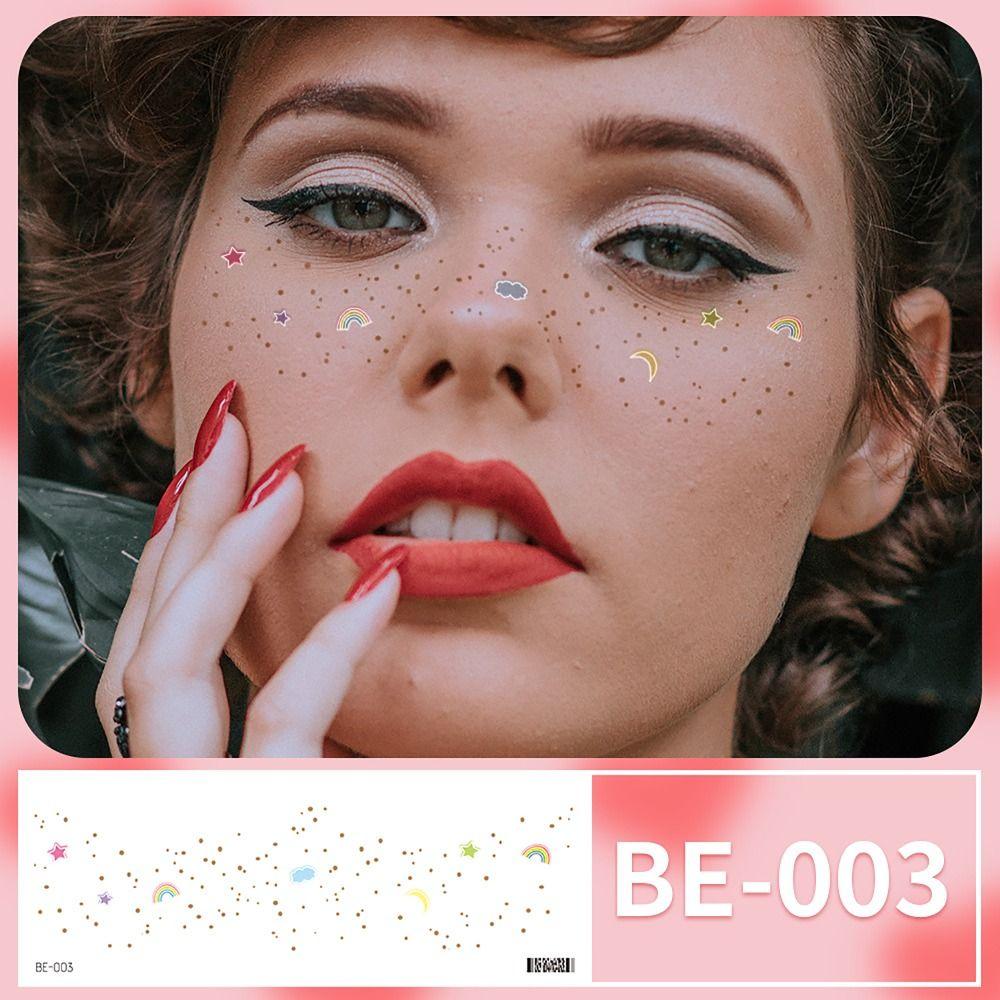Временные татуировки макияж наклейки для лица наклейка для лица татуировка наклейка удобная татуировка для лица для девочек